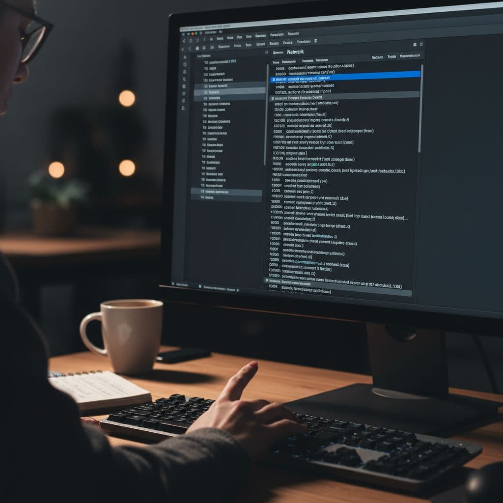 A developer inspects network request headers on a dark-themed Chrome DevTools screen.